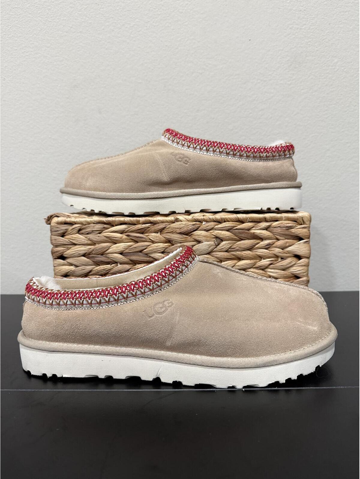Size 11 - Ugg Women’s Tasman 2 Slipper “Sand Dark Cherry”